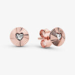 Circle of Light Heart Earrings