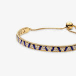 Cross Stripes & Stone Bracelet