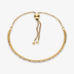 Cross Stripes & Stone Bracelet