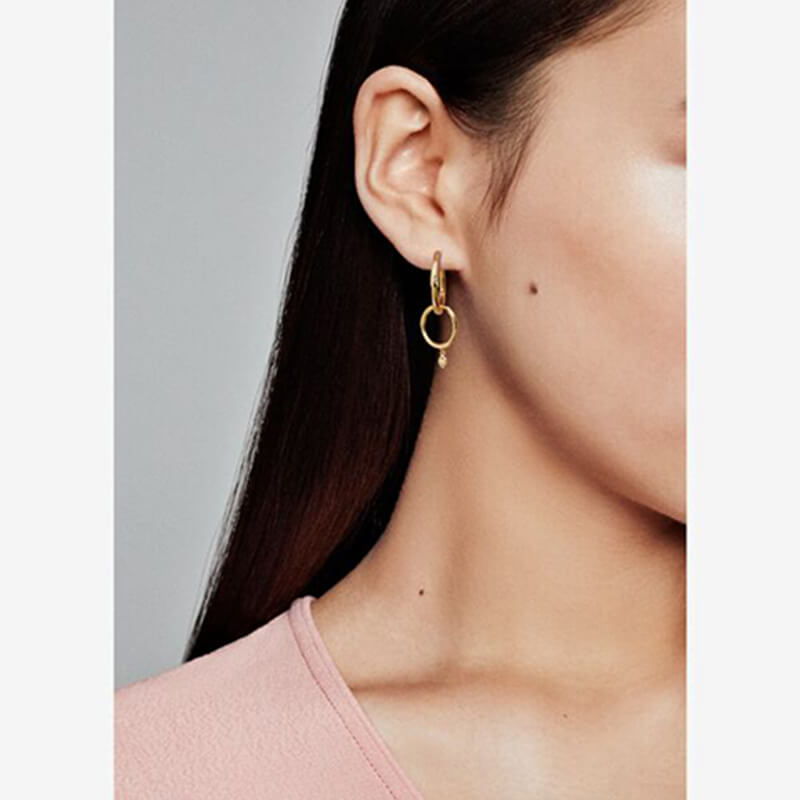 Pandora Flower Stem Earrings Pandora Flower Stem Earrings