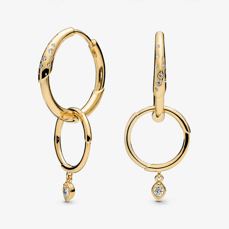 Pandora Flower Stem Earrings Pandora Flower Stem Earrings