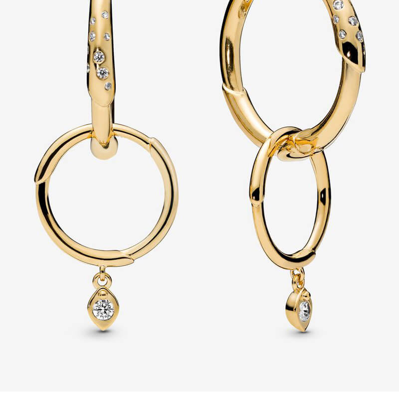 Pandora Flower Stem Earrings Pandora Flower Stem Earrings