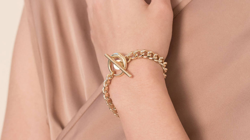 Trendy Gold Chain Bracelet