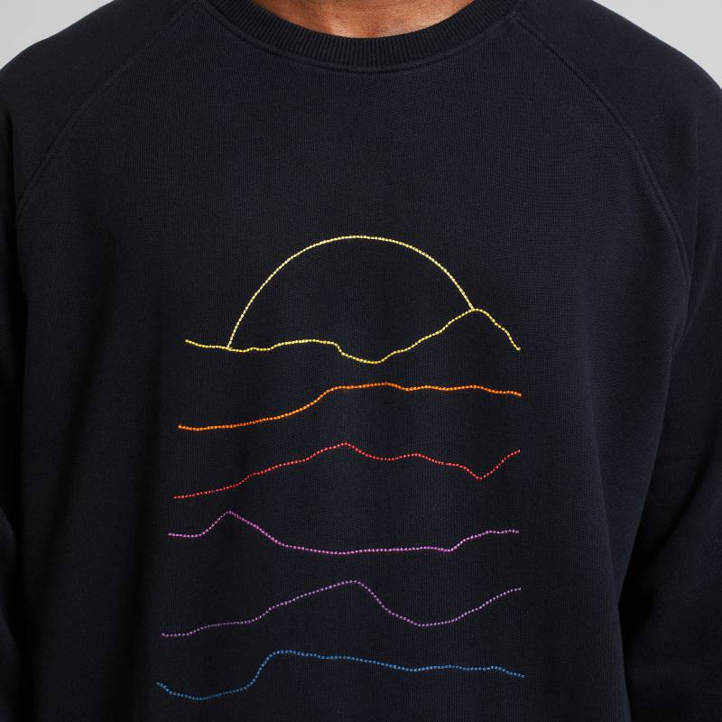 Black Stripes Stone Sweatshirt Black Stripes Stone Sweatshirt