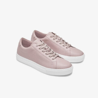 Lace-up sneakers with pink details