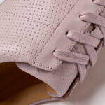 Lace-up sneakers with pink details