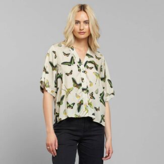 Odense Blouse Butterfly White