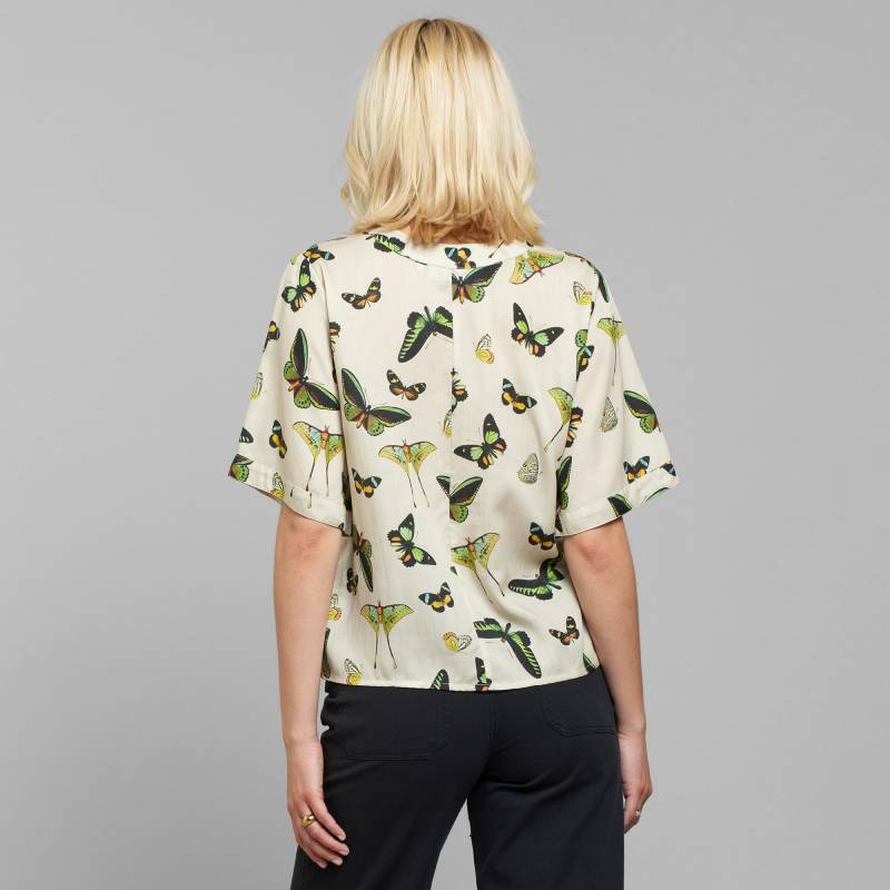 Odense Blouse Butterfly White Odense Blouse Butterfly White