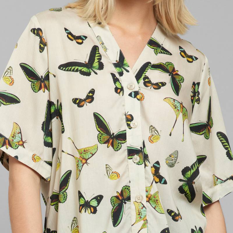 Odense Blouse Butterfly White Odense Blouse Butterfly White